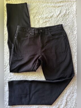 Duluth Trading Co Men’s Black Double Flex Relaxed Fit Black Jeans Size 34 x 34
